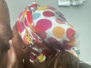 She sucked and spit on the tip. She used two hands in hotel bathroom🙌🏽 BBC blowjob 5/16