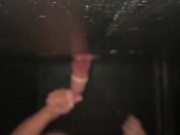Hotwife slut taken to public cinema glory hole to get fucked by multiple strangers 15/16