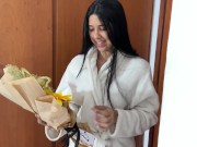 Sorpresa 😎 a mi amor platónico y ella me cabalga  hasta sacarme el jugo 1/16