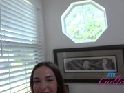 GFE session with Rissa May blowjob and riding cock, slipping the tip inside 4/16