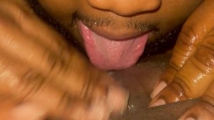 Bunny BEGS me to eat her creampie