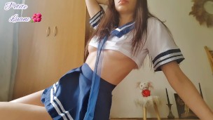 Petite Schoolgirl / Jelly Squirt Moments Compilation / Onlyfans @Julyluane