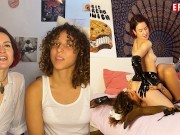 Ersties - Domina Flora wird von Kätzchen July geleckt