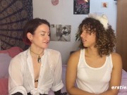 Ersties - Domina Flora wird von Kätzchen July geleckt 8/16