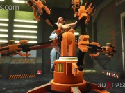 3D Sex Cyborg Gen #7. Futanari Monster Robot bangs Hot Beauty 10/16