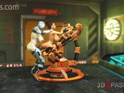 3D Sex Cyborg Gen #7. Futanari Monster Robot bangs Hot Beauty 7/16