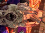 3DX Monster Yoga Porn. Outdoor alien fuck 3d animation 10/16