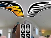 VIRTUAL PORN - Evelyn Payne Gets On Her Knees And Starts Sucking Her Stepbro's Cock To Relax Herself 13/16