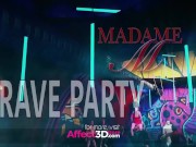 Big tits futa fucking a futanari in the disco in a 3d animation 2/16
