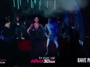 Big tits futa fucking a futanari in the disco in a 3d animation 3/16