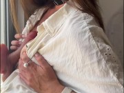 My tight ass and pussy are delighted with a brand new big dildo 7/16