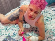 ENSÉÑAME A USAR EL LUSH! Que rico vibran mis tetas 4/16