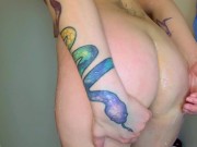 Helping her shave her asshole 8/16