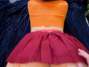 Velma gets a big surprise and left with a dripping creampie 2/16