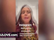 Big boobs babe SPH cock rating, freshly fucked pussy closeups, details of first non-porn audition - Lelu Love 10/16