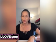 Big boobs babe SPH cock rating, freshly fucked pussy closeups, details of first non-porn audition - Lelu Love 8/16