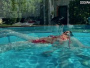 Perfect Latina babe by the pool and inside 5/16
