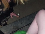 Heather Kane Sucks off Stranger to keep Him Away! 6/16