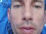 Selfie fast masturbation dedicated to a girl and huge cumshot gift 1/16