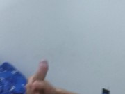 Selfie fast masturbation dedicated to a girl and huge cumshot gift 2/16