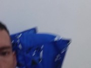 Selfie fast masturbation dedicated to a girl and huge cumshot gift 5/16