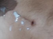 Selfie fast masturbation dedicated to a girl and huge cumshot gift 9/16