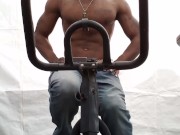 Just exercising. (Fetish)