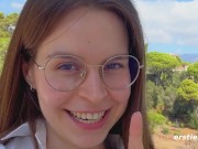 Ersties - Cute Brunette Babe Rubs Her Pussy While Watching an Ersties Video 3/16