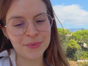 Ersties - Cute Brunette Babe Rubs Her Pussy While Watching an Ersties Video 6/16