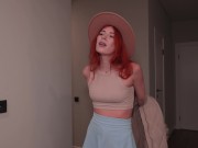 Fiery Redhead Domina Ties Up and Fucks Submissive Hubby 2/16