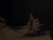 Quiet night masturbation by firelight