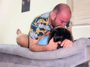 My friend's Colombian girlfriend begs me for my cock and I fuck her in various positions 12/16