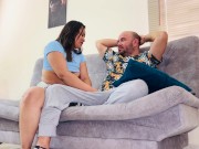 My friend's Colombian girlfriend begs me for my cock and I fuck her in various positions 2/16