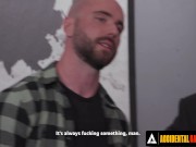 Sexy Passanger Gets Gangbanged By Security Guys 1/16