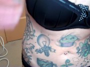 Housemate jerks and blows me and takes cum down throat 8/16