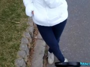 PublicAgent - teen college babe with tight petite body experiences her first huge cock in hotel room 2/16