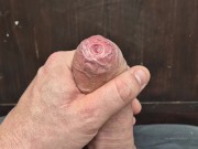 Phimosis Cock cumming at work! 7/16