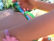 Aubrey Star and Sammy Daniels In There Bikinis Being Naughty Outdoors. 16/16