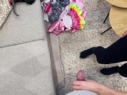 Big Boobs Big Ass No Panties Hot and Horny Blonde Petite MILF strokes delivery guy at home and gives him a Bored Ignored HJ 12/16