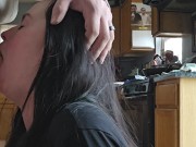 Wife Worships Husbands Small Cock And Spits All His Cum On Her Big Tits 4/16