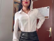 I was in detention and I cum in my teacher's face 1/16