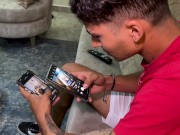 Teen finds dirty pictures on his hot stepsister's mobile phone and convinces her to fuck her 2/16