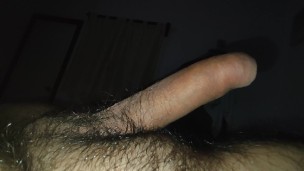 watching my hairy uncut hairy clitty go fully limp in real time and moving my balls