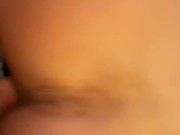 Blonde Muscle Girl gets Pee inside Ass until Creampie 13/16