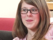 Ersties - Jada Stretches Out Before Fingering Her Hairy Pussy 15/16