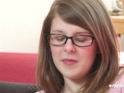 Ersties - Jada Stretches Out Before Fingering Her Hairy Pussy 9/16