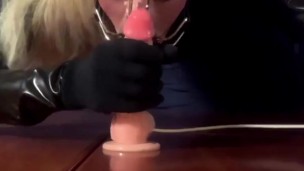 Bimbo Slave Deepthroat and Bukkake