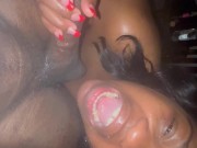 WET MOUTH EBONY DEEPTHROATS THEN SUCKS BIG BALLS!!!!!!!!!!! 10/16