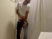 The other part in the bathroom