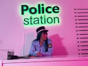 Fetish at the police station I make my pussy vibrate while having a call. Aikabett